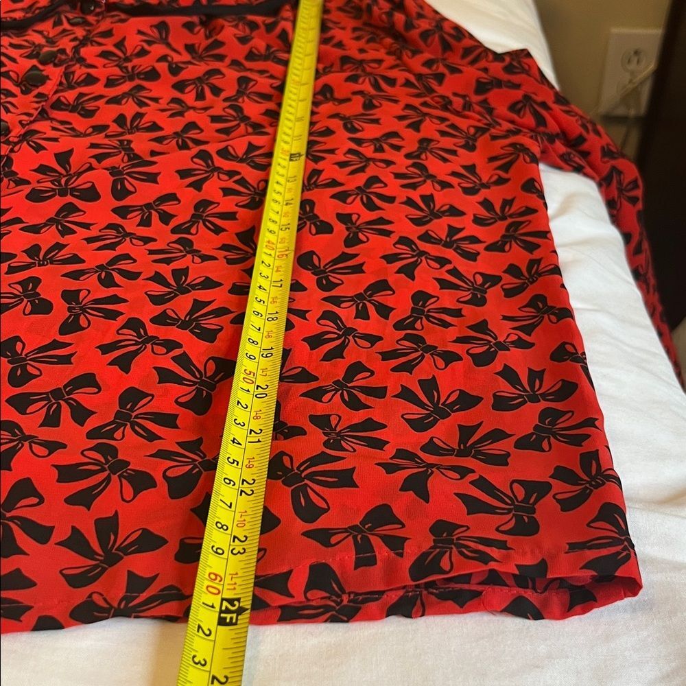 Vintage Josephine Red and Black Bow Blouse - Picture 10 of 10